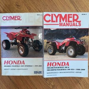 2 Clymer Manuals Honda ATV